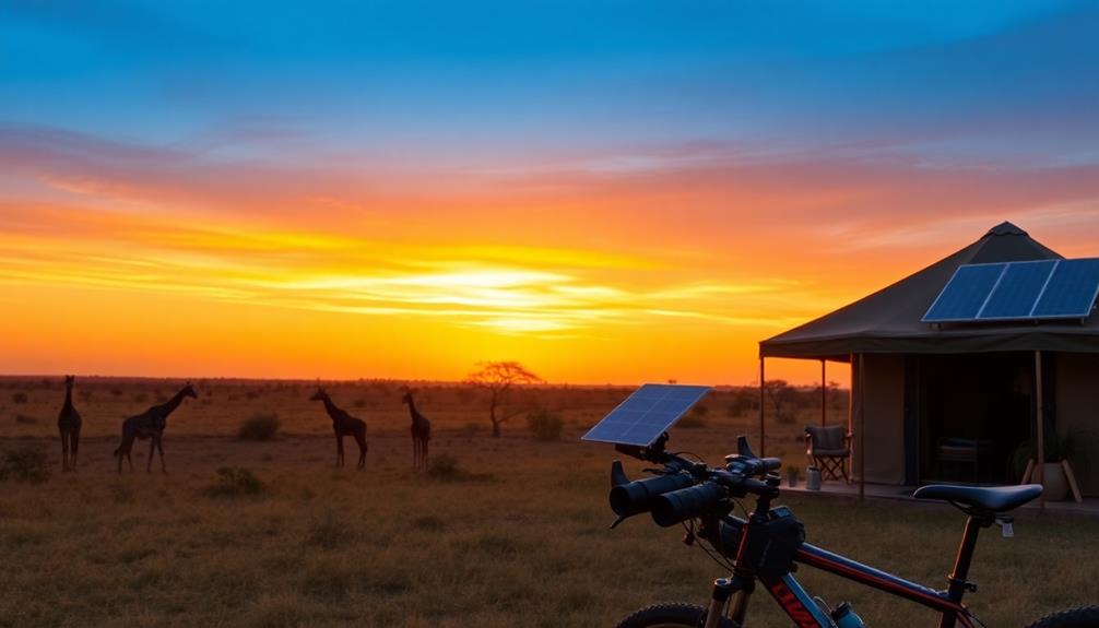 adventurous bicycle powered african wilderness exploration