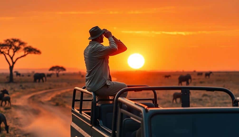 adventurous wildlife viewing african safari expedition