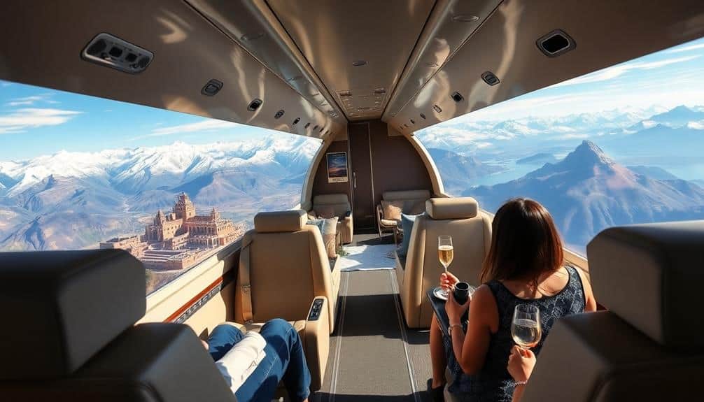 circumnavigate globe by luxurious private jet