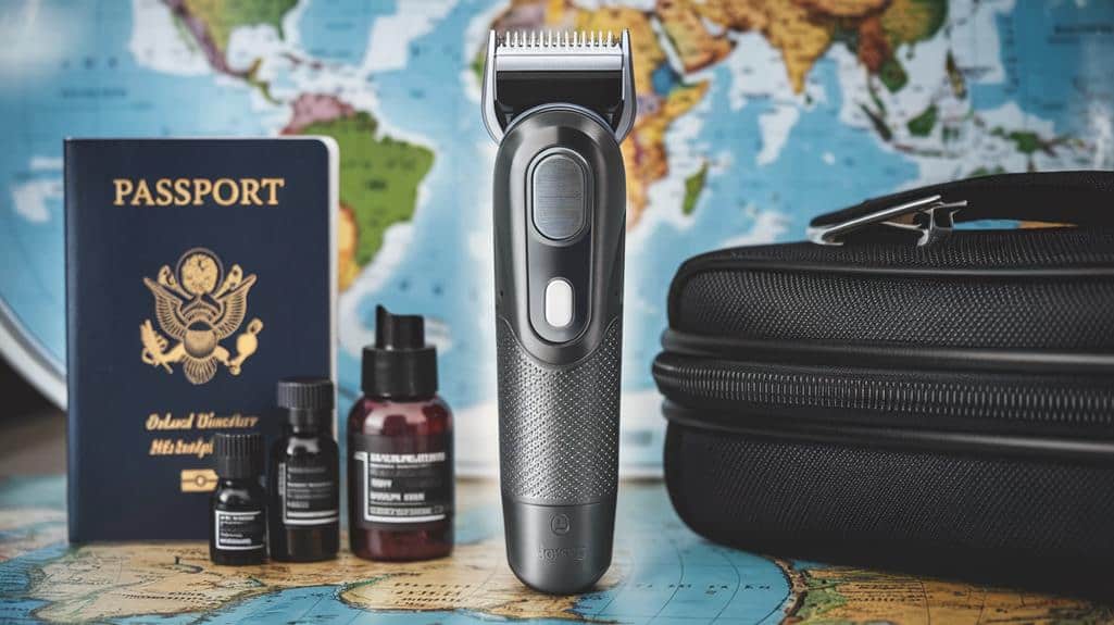 compact beard trimmer travel essentials