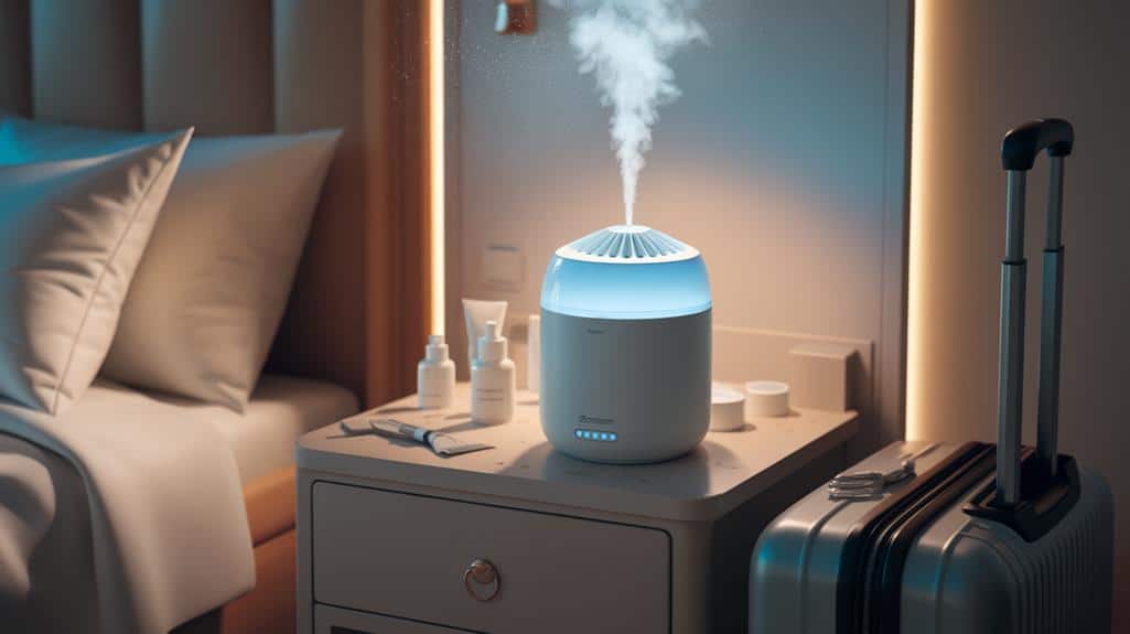 compact portable humidifiers for travel comfort