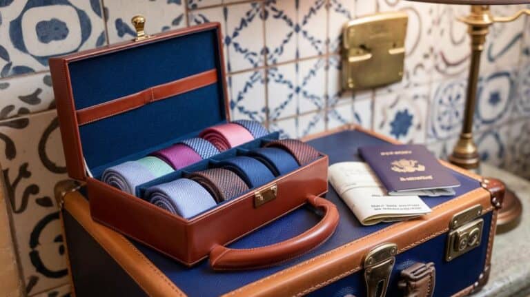 crisp wrinkle free neckwear travel tie holders