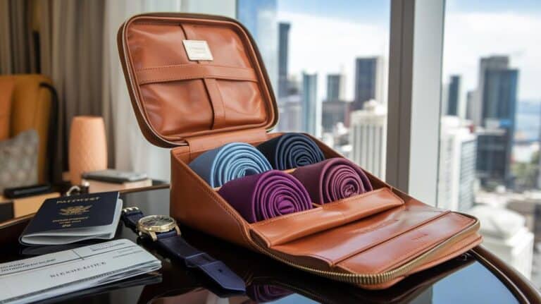 dapper jet setter s travel tie cases