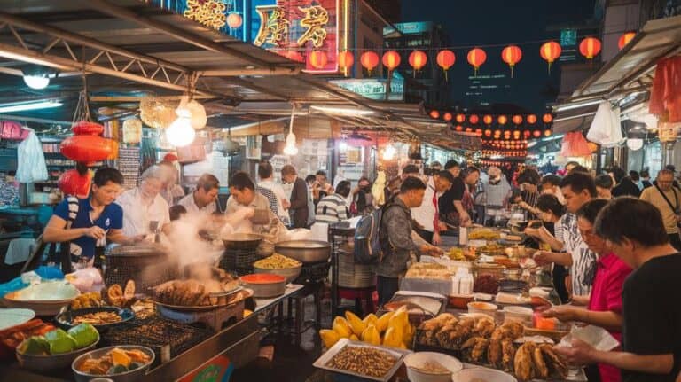 flavorful asian street food markets