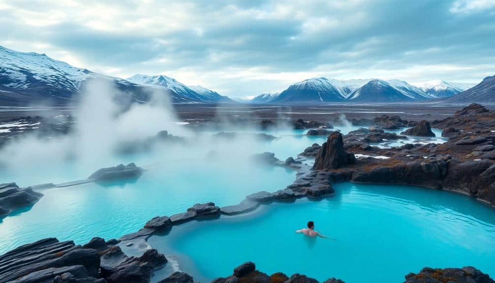 geothermal oasis amid nordic landscapes