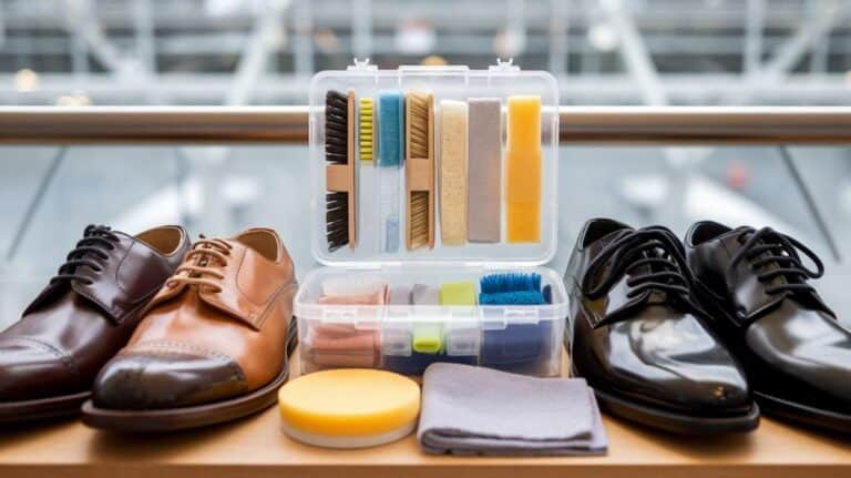 portable shoe cleaning maintenance kits