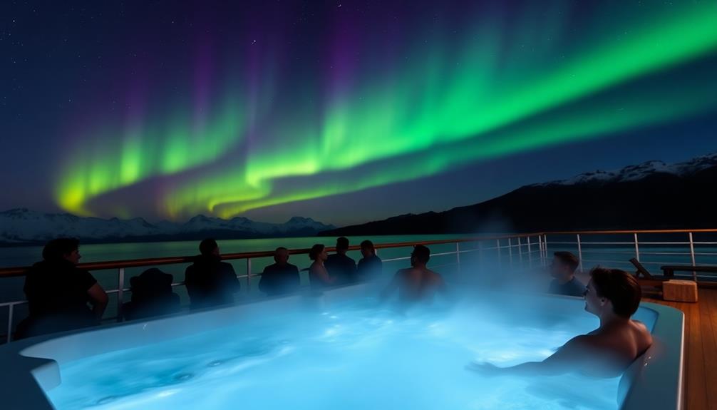 relaxing outdoor nighttime soak