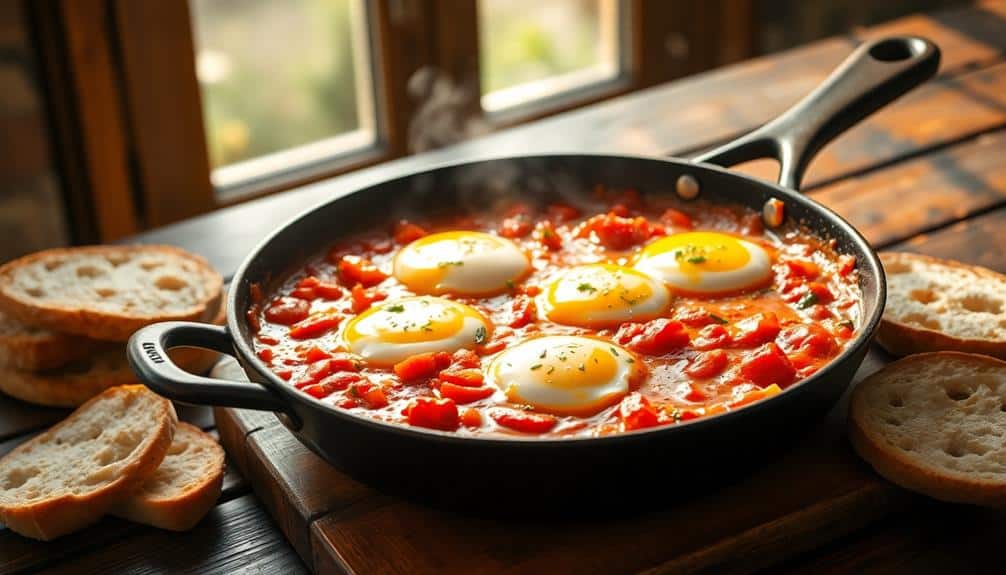 savory mediterranean egg skillet