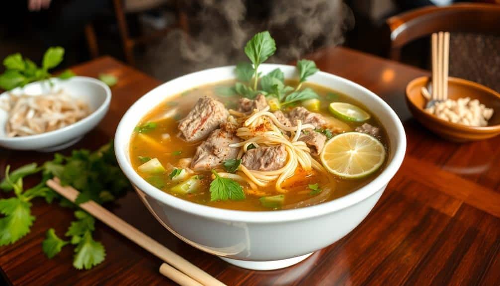 savory vietnamese noodle soup delight