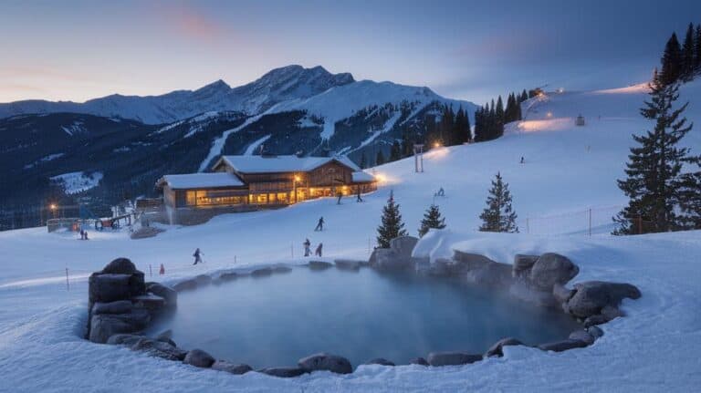 snowy ski retreats soothe with springs