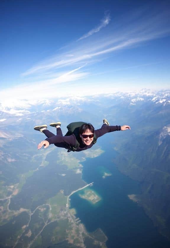 soaring above majestic swiss peaks