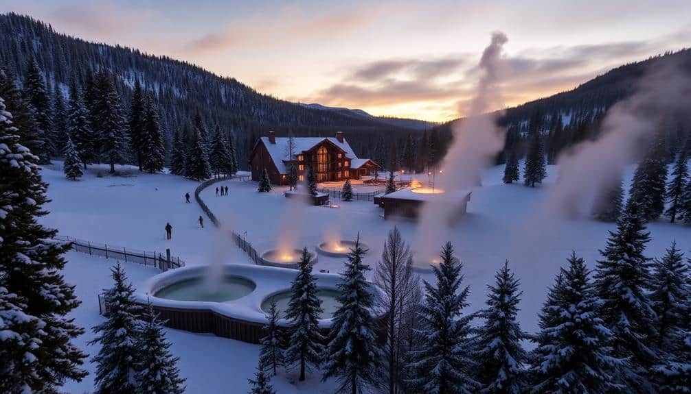 steamy winter resort destination