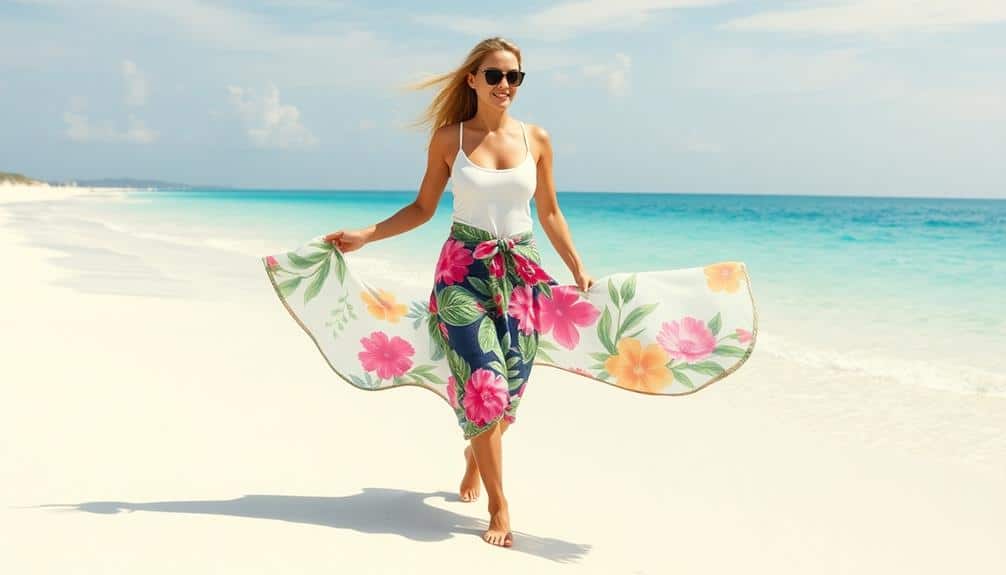 stylish sarong inspired wrap skirt