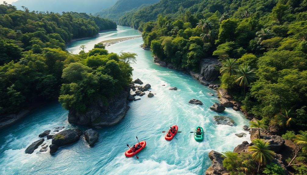 thrilling river adventure in caribbean