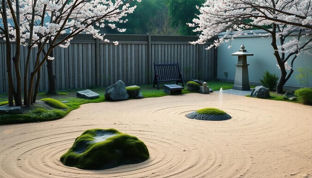 tranquil meditation raked contemplation spaces