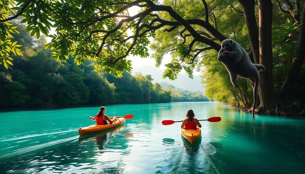 tranquil river adventure in paradise