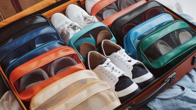 travel shoe bags luggage organization