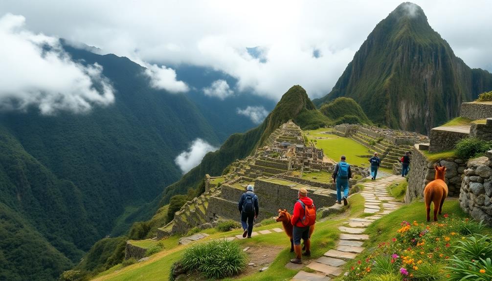 trekking ancient incan mountain pathways