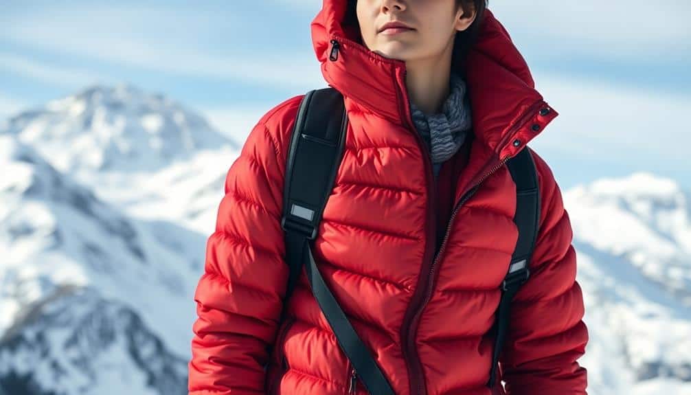 warm lightweight insulated winter jacket