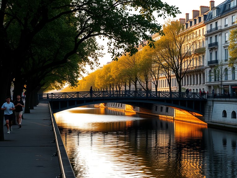 canal saint martin pathway stroll