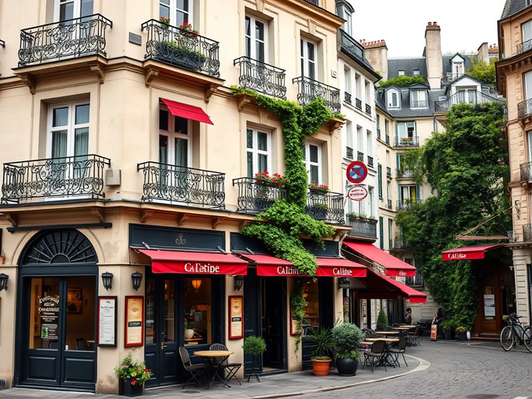 charming caf in montmartre