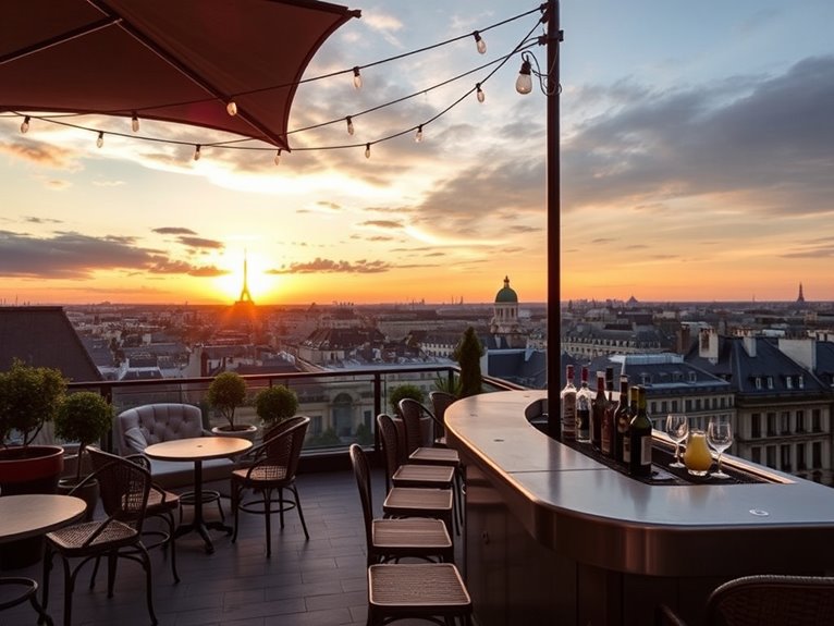 charming rooftop bar experience