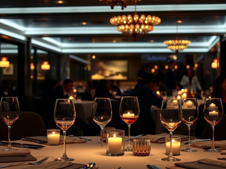 dining experience in darkness
