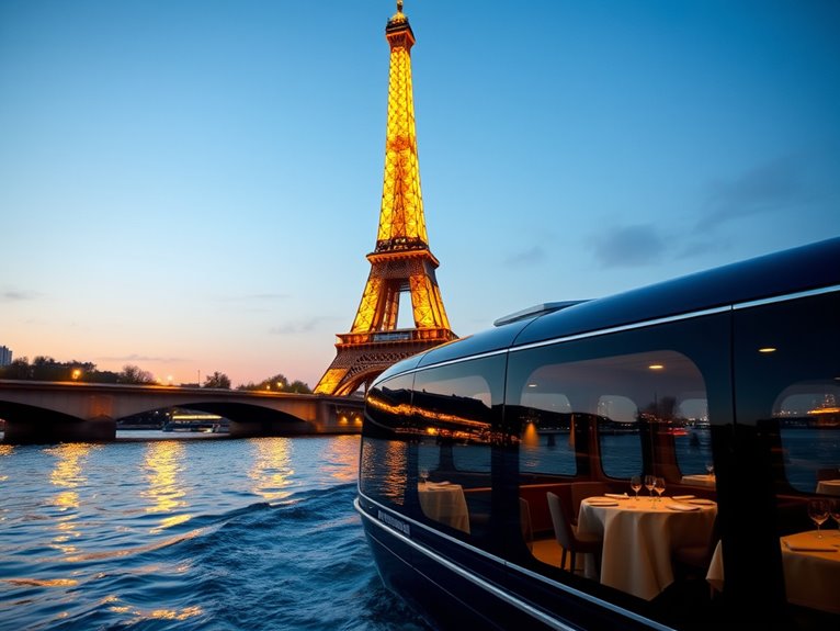 elegant dining on water