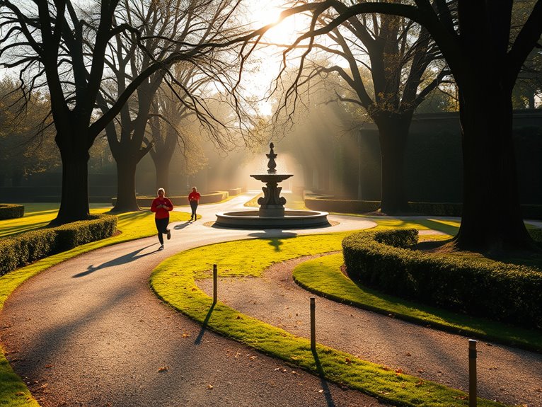 jogging through paris parks