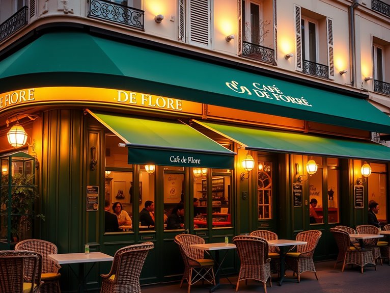 parisian literary cafe atmosphere