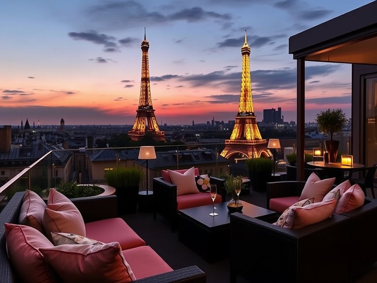rooftop bar with views