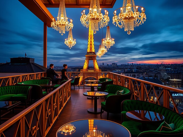 rooftop dining with elegance