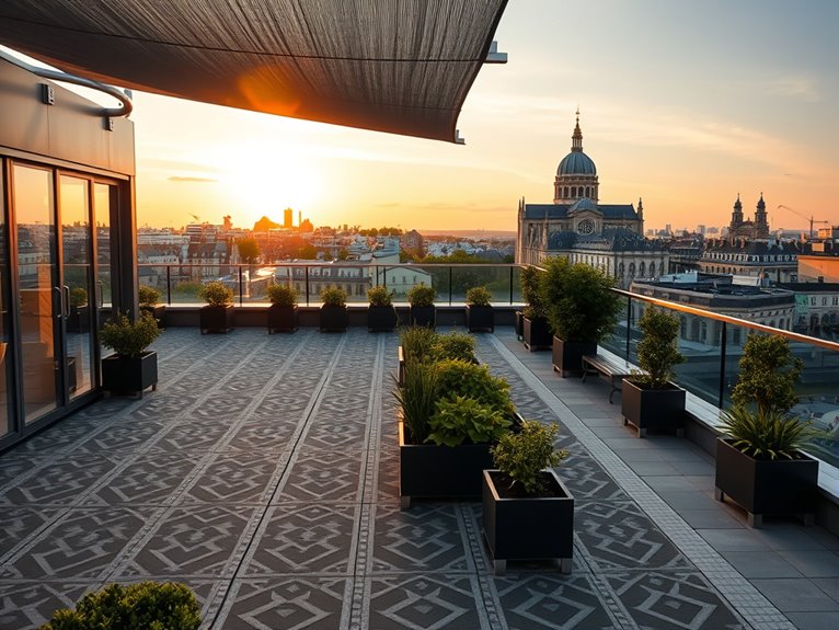 rooftop garden in paris