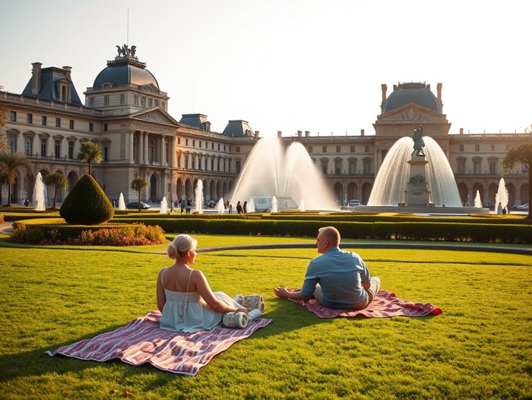 royal garden near louvre