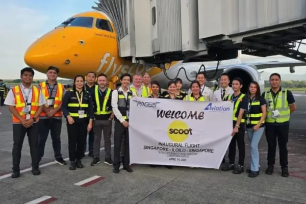 Iloilo International Airport welcomes first direct Scoot flight from Singapore